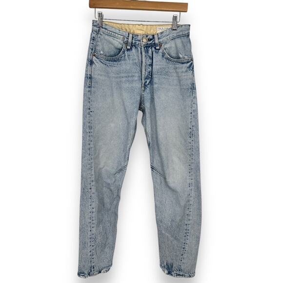 rag & bone Fairfield Engineer Jeans Light Wash Cotton Women's 25 Light Wash - Picture 2 of 11
